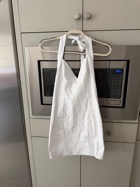 White Halter dress
